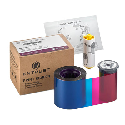 Entrust 525100-004 YMCKT Color Ribbon Kit for Sigma DS1, DS2 and DS3, 500 Prints