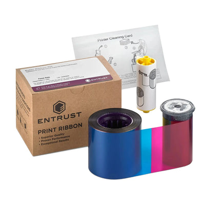 Entrust Datacard 534000-003 YMCKT Color Ribbon & Cleaning Kit