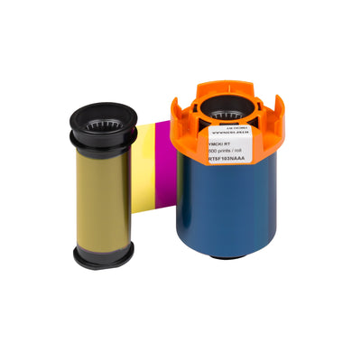 Evolis RT5F103NAAA HighTrust YMCKI Color Ribbon for the Agilia, 600 Prints