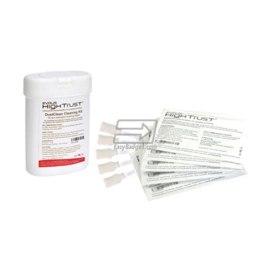 Evolis A5021 UltraClean Cleaning Kit — 5 Cards, 5 Swabs, 10 Wipes