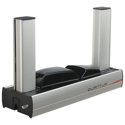 Evolis Quantum 2 high-volume card printer, side view showing the card transport path