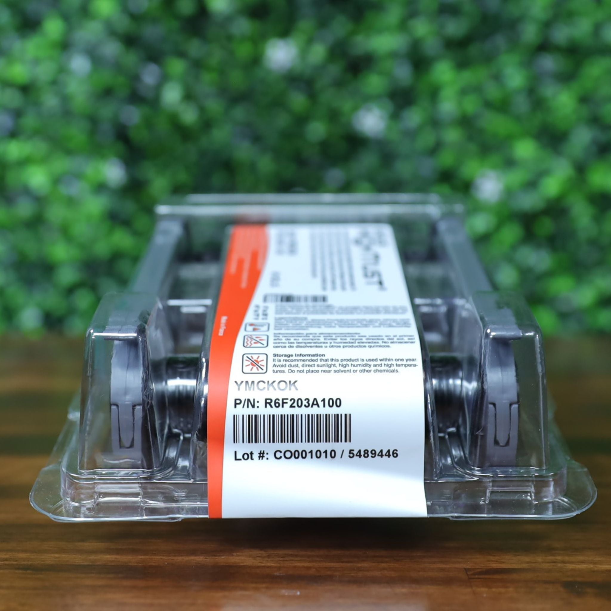 Evolis R6F203A100 YMCKO-K Ribbon – Dual-Sided, 200 Prints