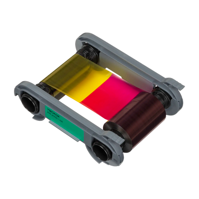 Evolis R6F203A100 HighTrust YMCKO-K Color Ribbon for the Primacy 2 ID Card Printer, 200 Prints