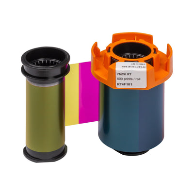 Evolis RT4F101A100 HighTrust YMCK Color Ribbon for the Agilia, 600 Prints