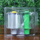 Back view of Fargo 84500 retransfer film in clear sealed packaging showing film roll, green take-up spool, and molded plastic holder. Photographed and sold by Specialist ID, an authorized HID Fargo dealer.