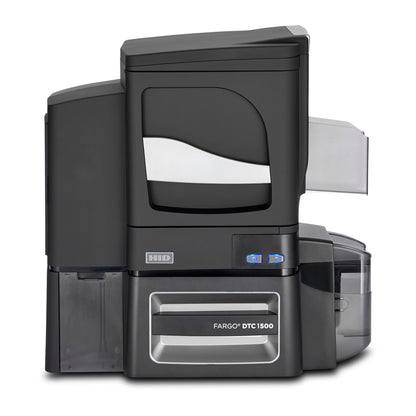 HID FARGO DTC1500 Dual-Sided ID Card Printer with Lamination and Magnetic Stripe Encoder 051411, front view