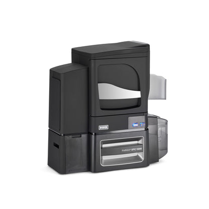 HID FARGO DTC1500 with lamination module, right angle view