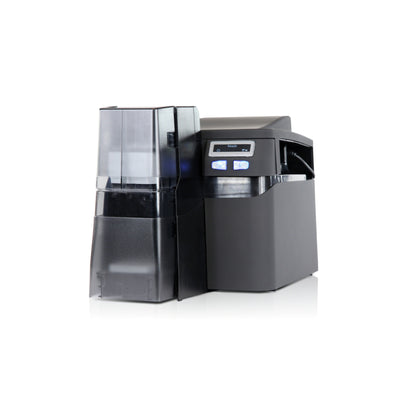 HID FARGO DTC4250e same-side input/output ID card printer, angle