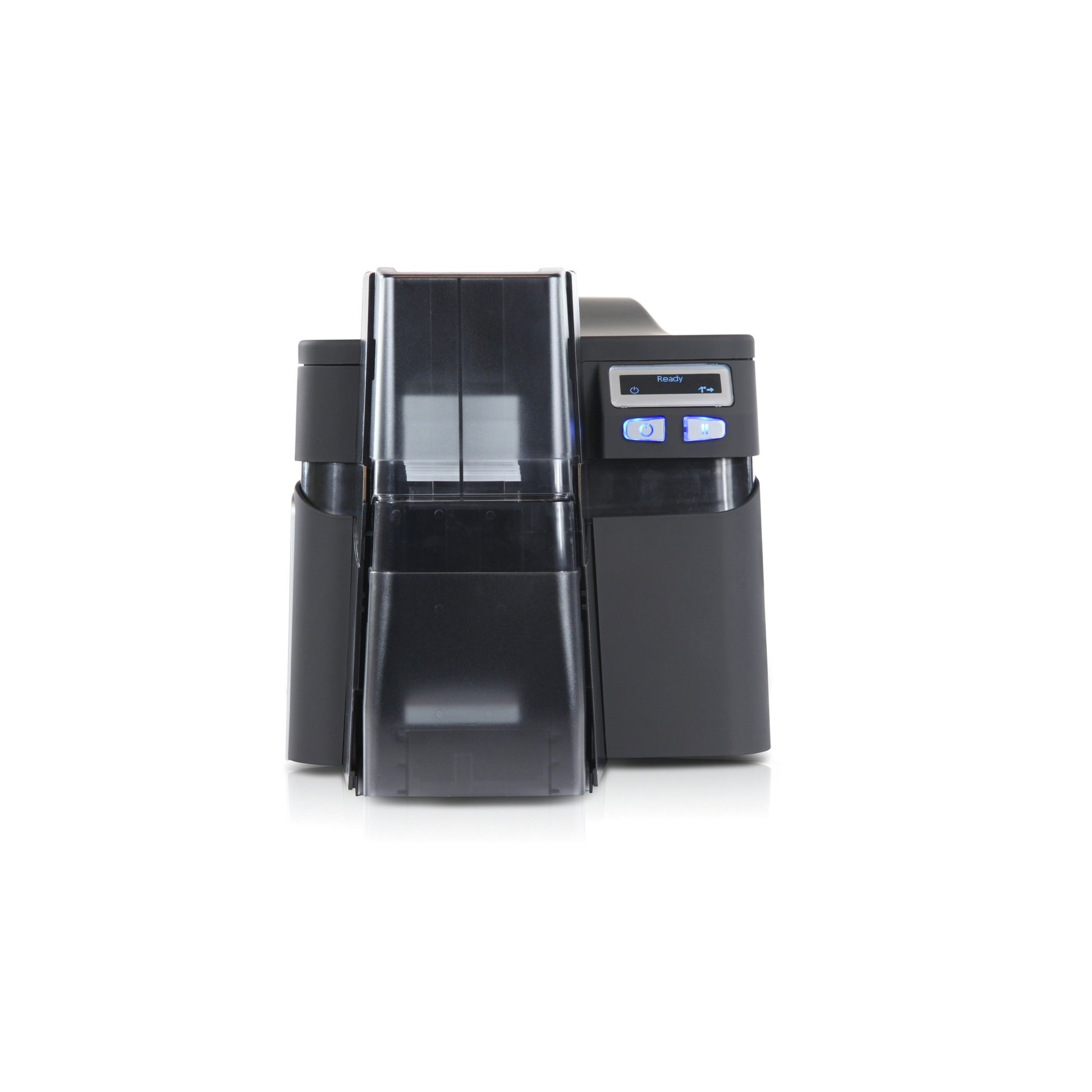 HID FARGO DTC4250e same-side input/output ID card printer, right side
