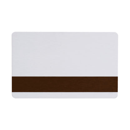 HID FARGO 81750 UltraCard CR-80 30 mil PVC card with low-coercivity (300 Oe) brown magnetic stripe