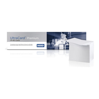 HID FARGO 82137 UltraCard Premium Composite Cards with High-Coercivity Magnetic Stripe, 500 Pack