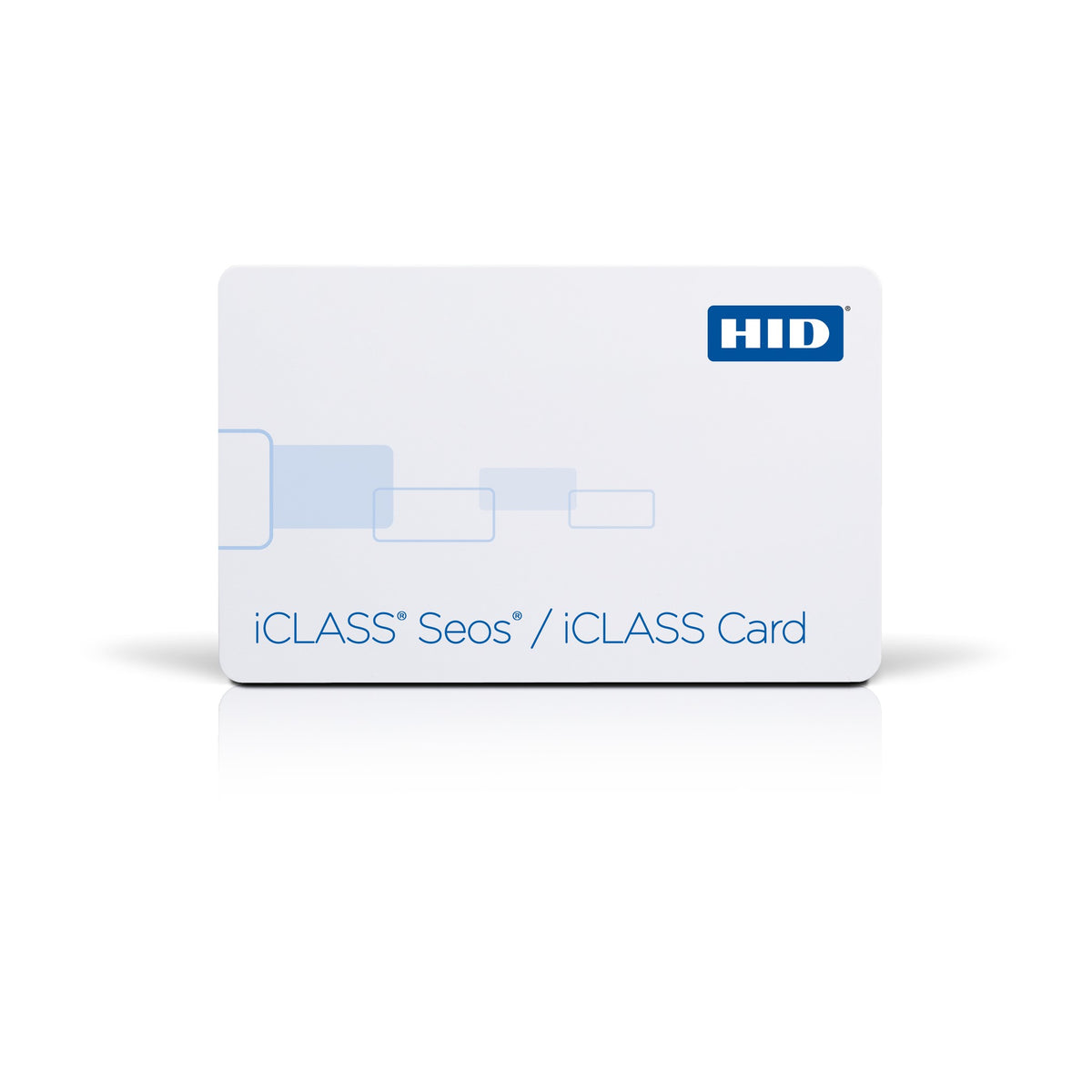 HID Seos 522 white dual technology card printed iCLASS Seos slash iCLASS Card