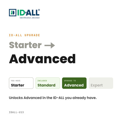 ID-ALL upgrade from Starter to Advanced edition, IDALL-U13