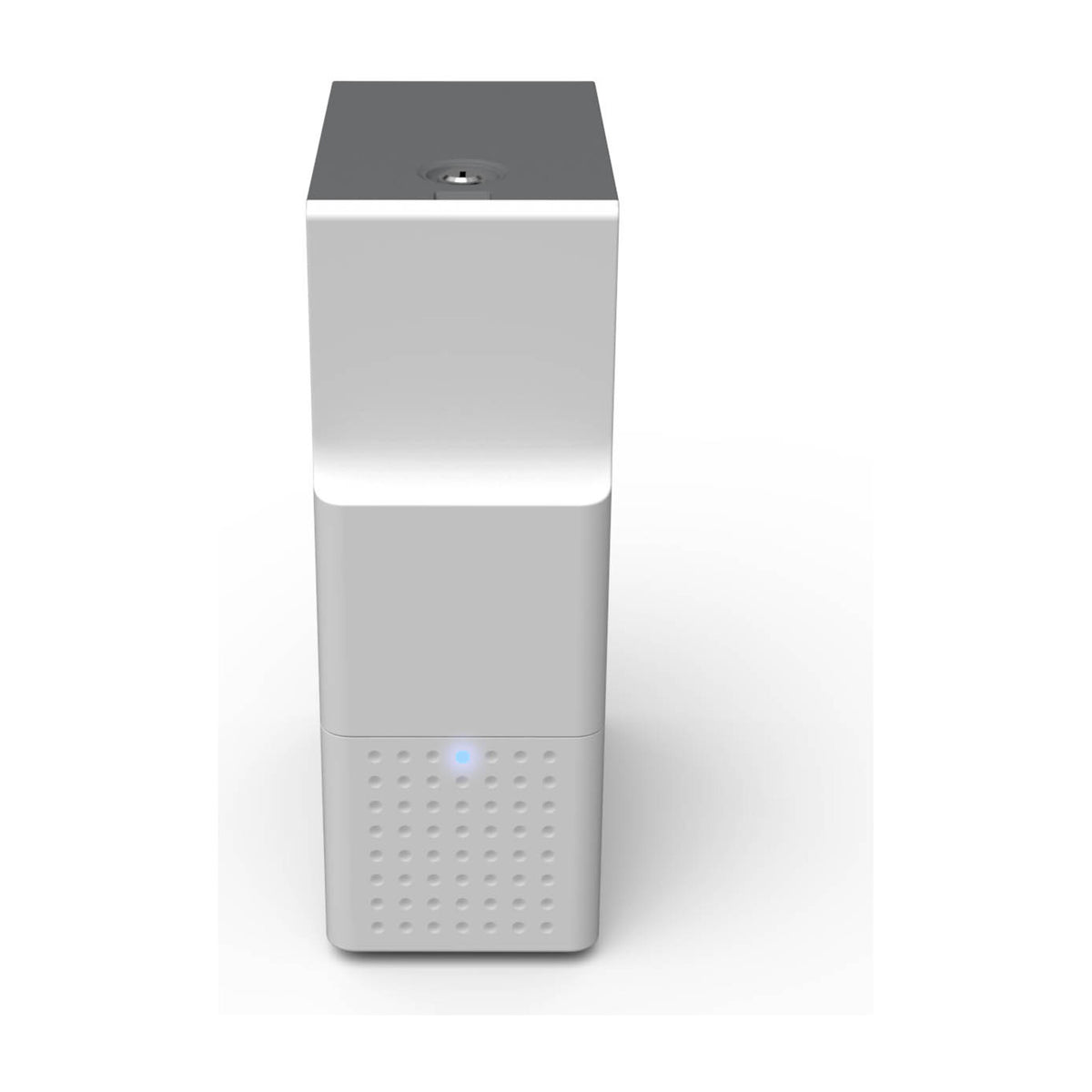 IDP SMART-70 hybrid flipper module, a narrow silver tower with a blue status LED; contact and contactless encoders are inside