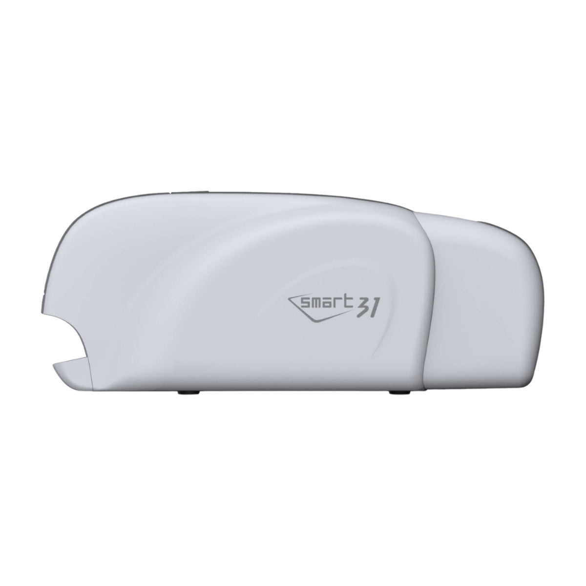 Side profile of the SMART-31D with its longer body and rear flipper section
