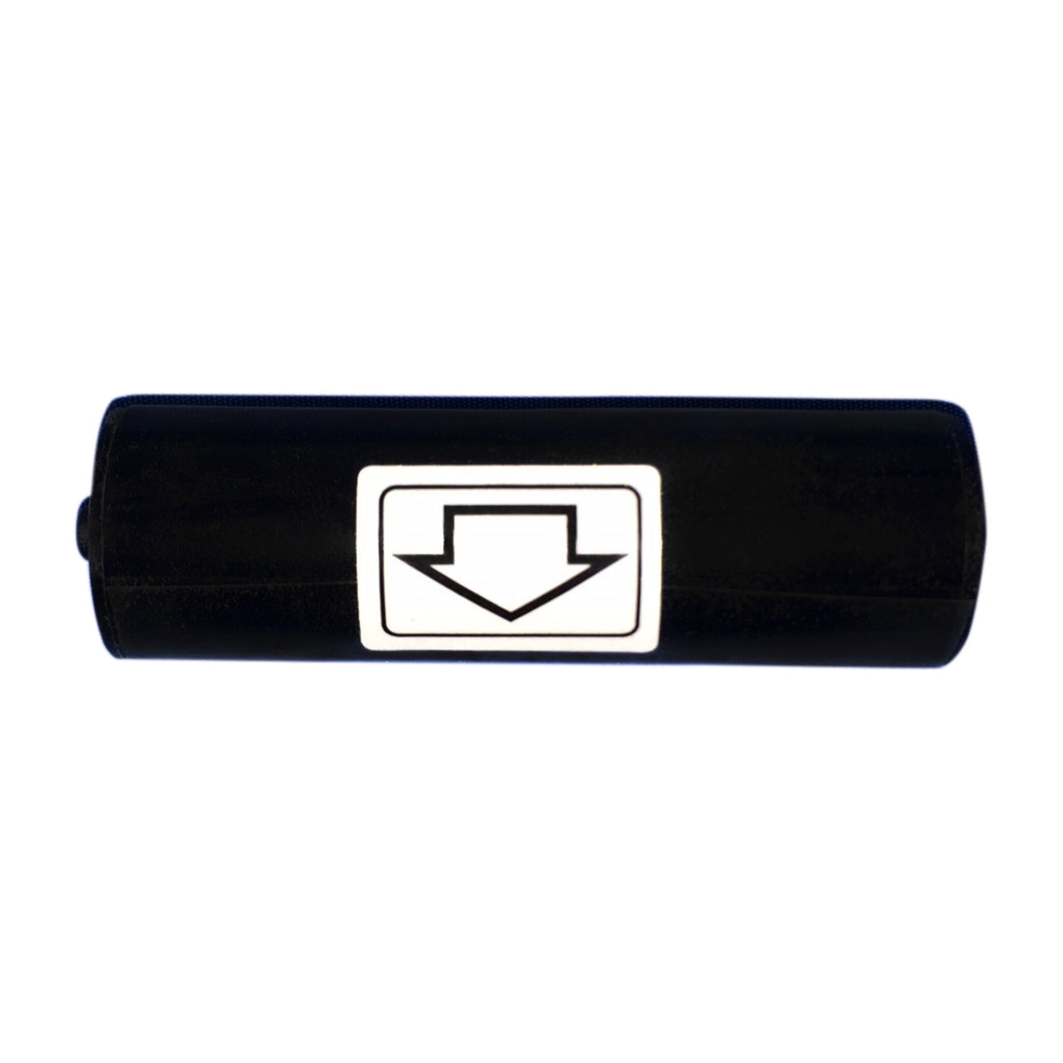 One IDP 659005 disposable cleaning roller, black with an arrow label showing the loading direction