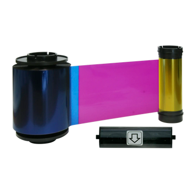IDP 659111 YMCKO Color Ribbon - 500 Prints, Compatible with Smart-70 ID Card Printer