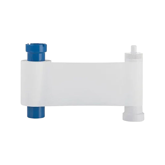 Magicard MA1000K-WHITE white monochrome ribbon for the Magicard Enduro+, Enduro3E, and Rio Pro ID card printers, 1,000 prints per roll. Sold by Specialist ID.