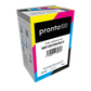 Retail packaging for Magicard MD100YMCKO color ribbon, compatible with the Pronto100 ID Card Printer. The box shows barcode, part number MD100YMCKO/2, and full-color printing icons. Sold by Specialist ID, an authorized Magicard Dealer.