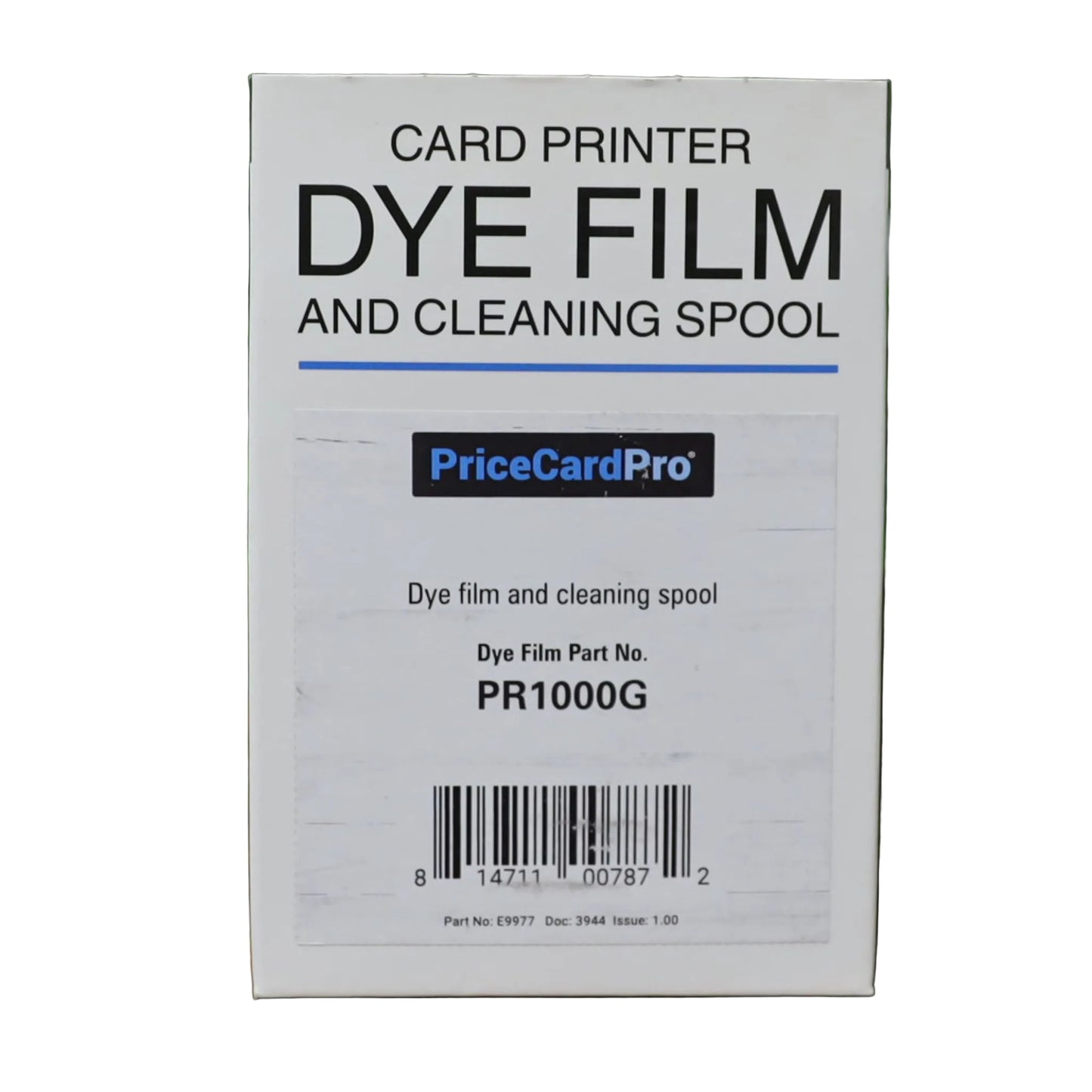 Magicard PR1000G monochrome green ribbon for the Magicard PriceCardPro 100 and Flex+, 1,000 prints per roll. Sold by Specialist ID.