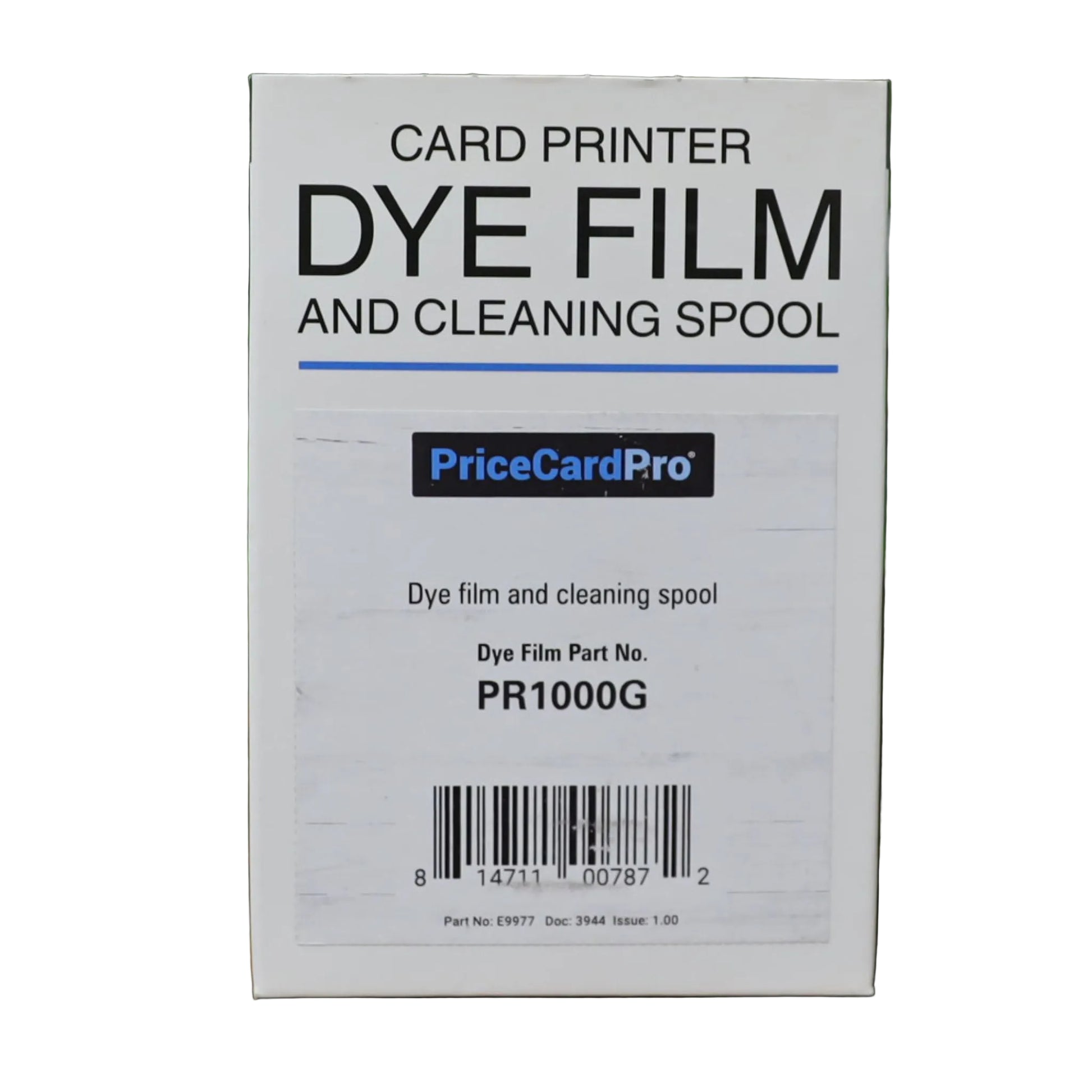 Magicard PR1000G monochrome green ribbon for the Magicard PriceCardPro 100 and Flex+, 1,000 prints per roll. Sold by Specialist ID.