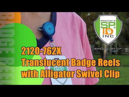 This Translucent Badge Reel with Swivel Clip comes in tasteful colors to fit your every need.
