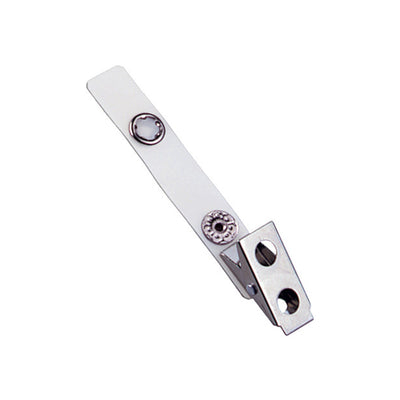 Reinforced Vinyl Strap Clip with 2-Hole Clip - Heavy Duty ID Badge Clip (2120-1010)