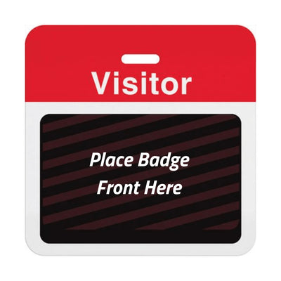 TEMPbadge T5913A Visitor Self-Expiring Badge Back, Clip-On, Box of 1,000