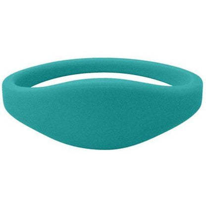 Teal silicone U-Band MIFARE Classic 1K access wristband. Sold by Specialist ID.