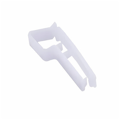 TEMPbadge 08080 SOFTclip reusable clear plastic badge clip shown on its own against a white background
