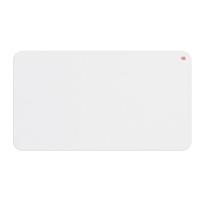 Blank white large thermal-printable one-day expiring badge front with red 1D indicator in the corner, part T6151L
