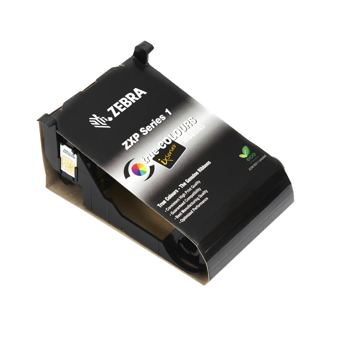 Zebra Card Ribbon Zebra 800011-140 YMCKO Ribbon - ZXP Series 1 - 100 Prints ...