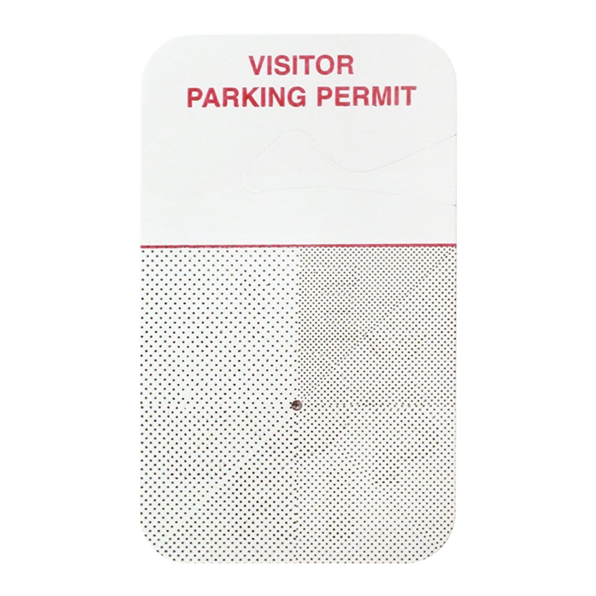 Temporary Expiring Hangtag "VISITOR PARKING PERMIT", Box of 500 (P/N 05139) 05139