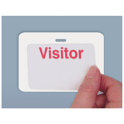 TEMPbadge 05661 Reusable CARDbacker Badge Holder, White, Pack of 500