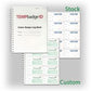 Non-Expiring Visitor Badge and Log Book - 500 Badges (05751) 05751