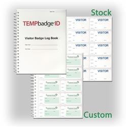 Non-Expiring Visitor Badge and Log Book - 500 Badges (05751) 05751