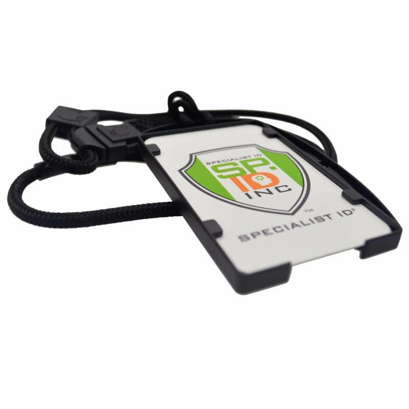 EK Black Lanyard with Dual-Sided Smart Card Holder (10942) by EK USA 10942-Black