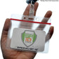 Heavy Duty Clear Vinyl Horizontal Badge Holder With Resealable Top (P/N 1815-1010) 1815-1010
