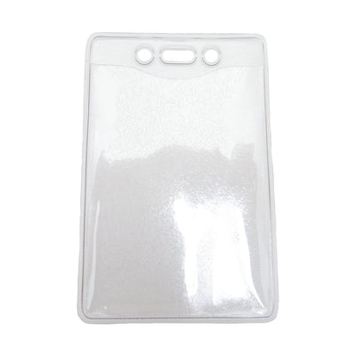 Clear Vinyl Vertical Oversized CR100 Badge Holder with Slot and Chain Holes (P/N 1815-1300)