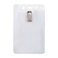 Clear Vinyl Vertical Badge Holder  With 2-Hole Clip (P/N 1815-1455) 1815-1455