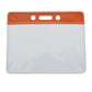 Orange Horizontal Color Coded Vinyl Badge Holder (1820-100X) 1820-1005