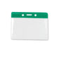 Green Government/Military Size Horizontal Vinyl Color-Bar Badge Holder (P/N 1820-110X) 1820-1104
