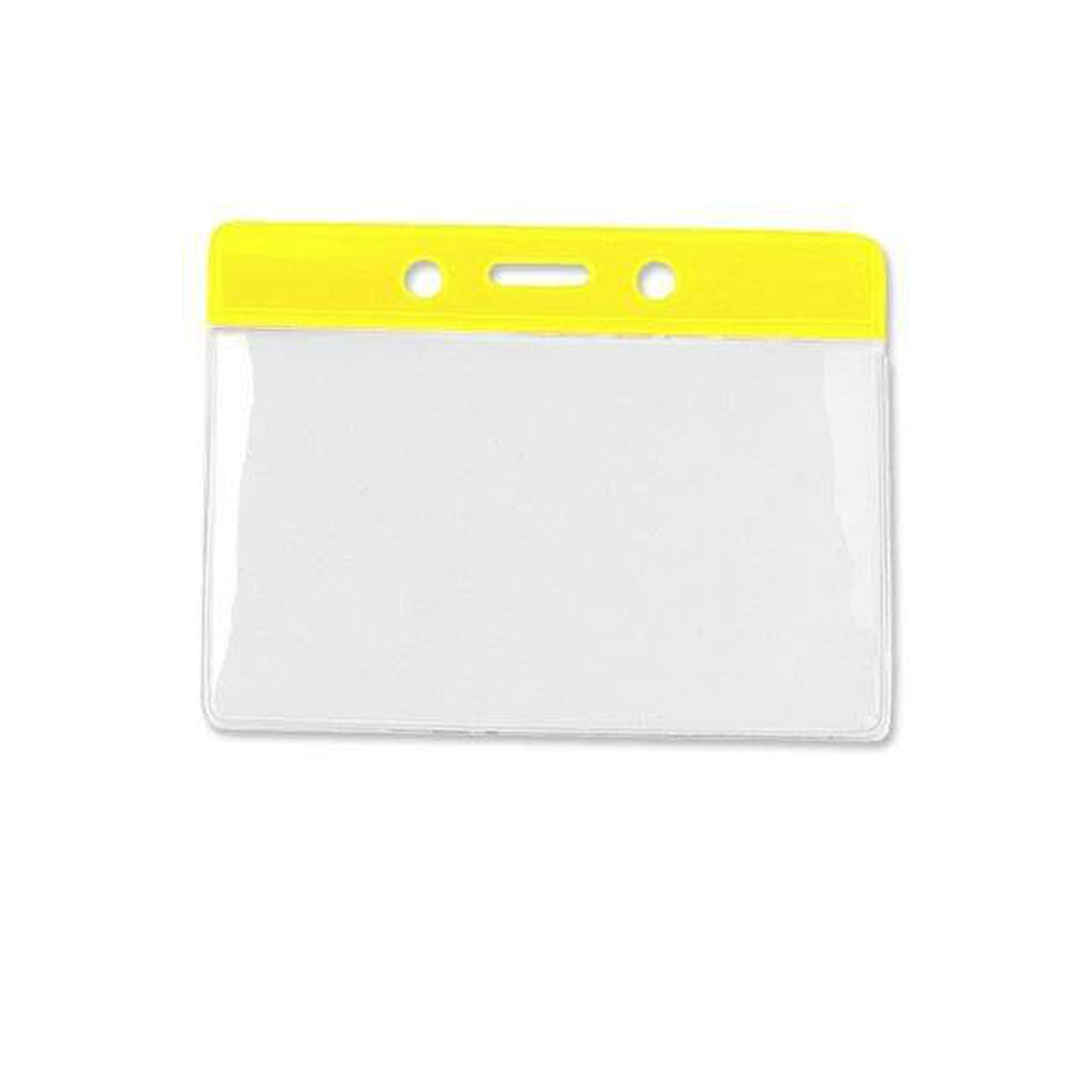 Yellow Government/Military Size Horizontal Vinyl Color-Bar Badge Holder (P/N 1820-110X) 1820-1109