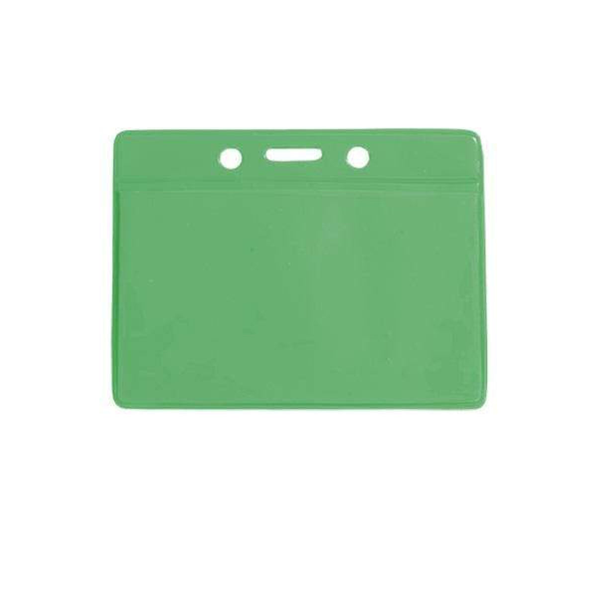 Green Horizontal Vinyl Color-Back Badge Holder (P/N 1820-200X) 1820-2004