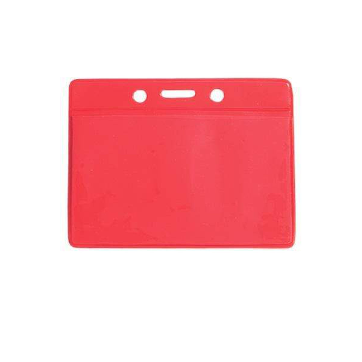 Red Horizontal Vinyl Color-Back Badge Holder (P/N 1820-200X) 1820-2006