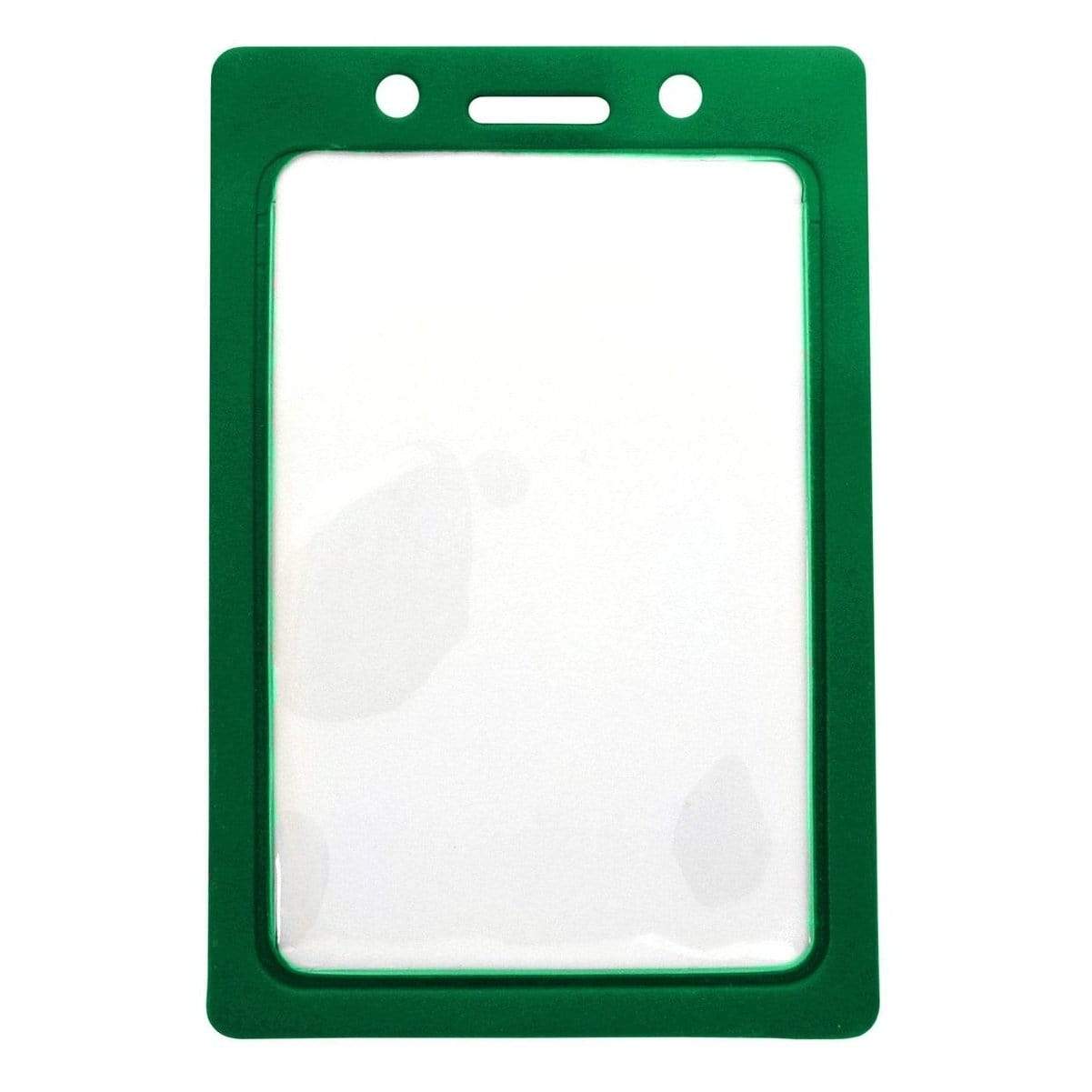 Green Vertical Vinyl Color Frame Badge Holder (P/N 1820-300x) 1820-3004