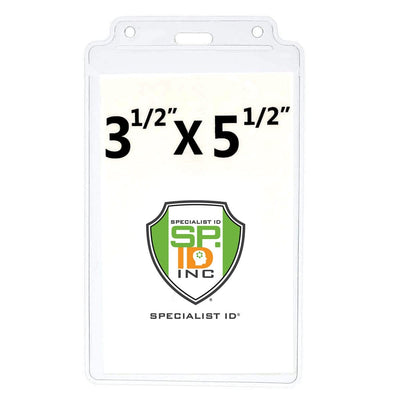 Vertical Extra Large  3 1/2 x 5 1/2 Credential Holder with Flap (P/N 1840-1605)