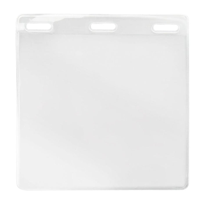 3 X 3 Clear Vinyl Horizontal Large Event Badge Holder (18401611