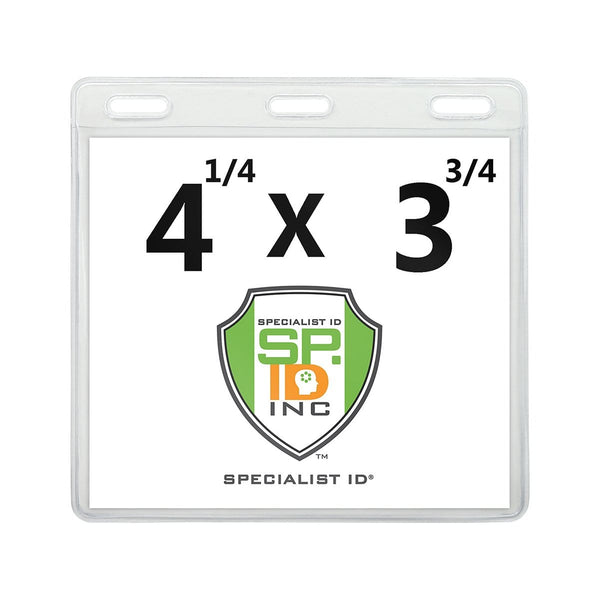 thumbnail image 2 of 4-Pack Waterproof CDC Vaccination Card Holders - Clear Protector Sleeves 4x3 2 of 4