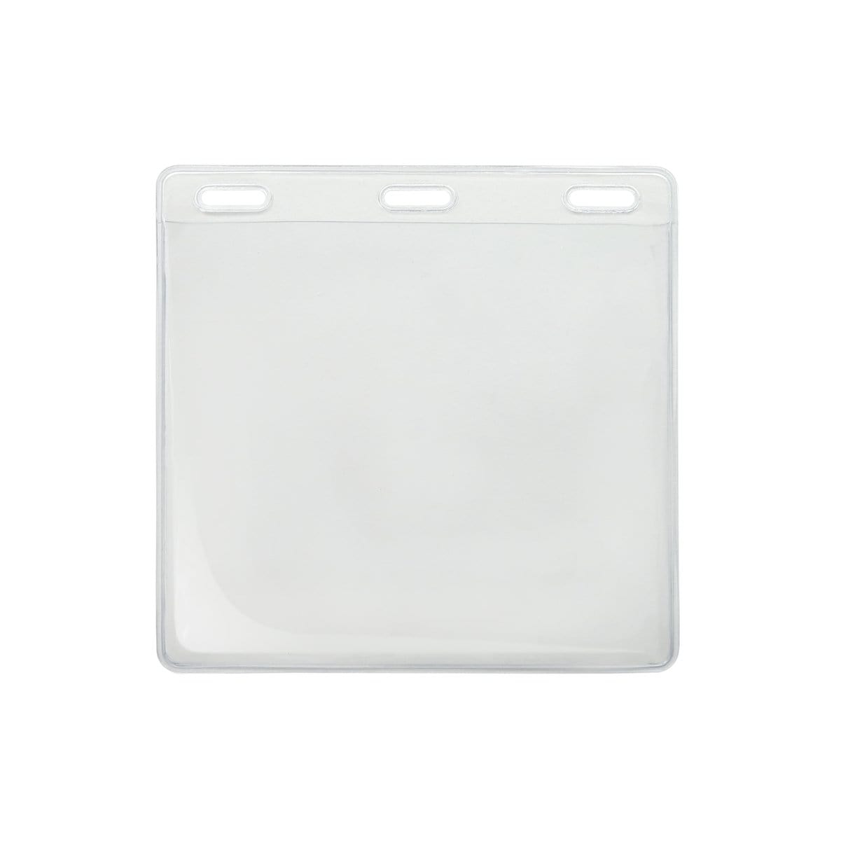 Large Vaccination Card Holder with Extra Room 4 1/4 X 3 3/4 - Clear Vinyl Horizontal Event Badge Holder (1840-1618) 1840-1618